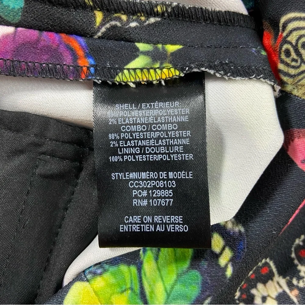 Alice + Olivia Teeny Rainbow Butterfly Print Flare Bell Bottom Pants Size 4 - Picture 7 of 16